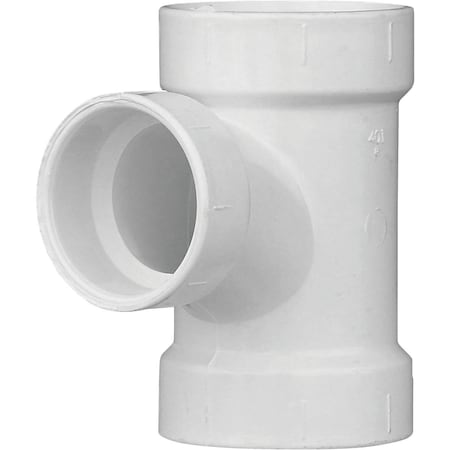 Charlotte Pipe And Foundry 2 In. x 1-1/2 In. Reducing Sanitary PVC Tee PVC 00401 1000HA